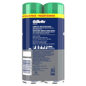 Gillette Series Sensitive Soothing Aloe Vera Men's Shave Gel 7oz 2-Pack