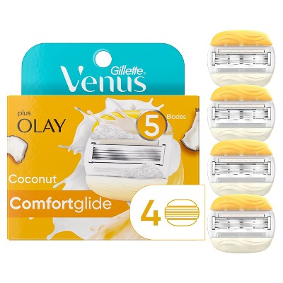 Venus Comfortglide Plus Olay Coconut Women's Razor Blade Refills 4ct