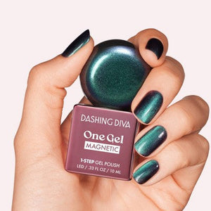 Dashing Diva One Gel Magnetic Nail Polish Rogue 10ml - Imperfect Container