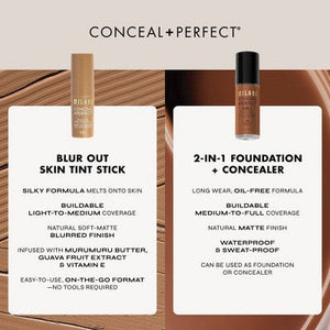 Milani Conceal + Perfect Blur Out Skin Tint 003 Light Neutral 0.28oz - New