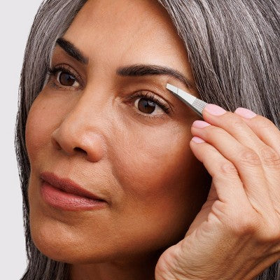 Tweezerman No Slip Wide Grip Slant Tweezer
