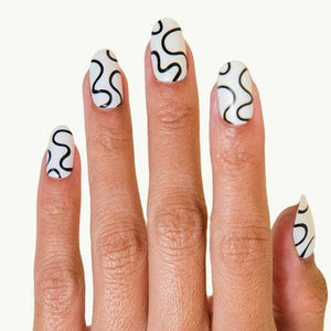 Chill Tips Press-On Fake Nails Wavy Baby 24ct