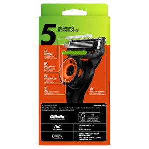 Gillette Labs Mens Special NFL Bengals Edition Shaving Razor with 4 Refills and Magnetic Stand