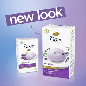 Dove Beauty Relaxing Bar Soaps Lavender Oil & Chamomile 30oz 8-Pack