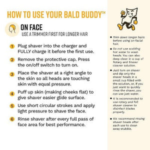 The Cut Buddy Bald Buddy Electric Cordless Head Shaver