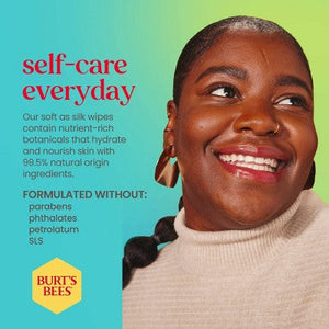 Burt's Bees Micellar Coconut Lotus Facial Towelettes 2 Pack 60 Count