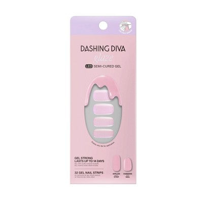 Dashing Diva Glaze Semi-Cured Gel Nail Polish Strips Unicorn Glaze 32ct