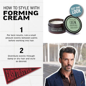 American Crew Men's Medium Hold and Medium Shine Forming Gel Cream 3oz
