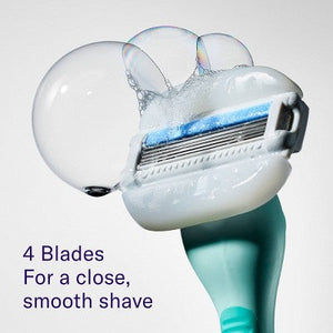 Flamingo Moisture Plus Razor with 2 Blade Cartridges Seafoam - Imperfect Box