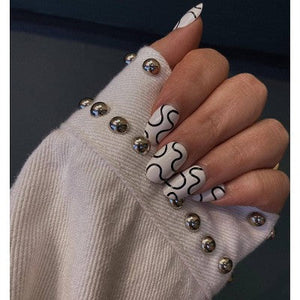 Chill Tips Press-On Fake Nails Wavy Baby 24ct