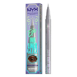 NYX Professional Makeup Bridgerton Royal Epic Ink Glitz Waterproof Metallic Eyeliner Glitzed In Silver 0.03 fl oz - Imperfect Box