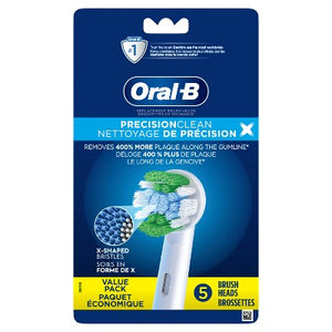 Oral-B Precision Clean X-Filament Replacement Brush Heads - 5ct