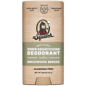 DR. SQUATCH Men's Deodorant Birchwood Breeze 2.65oz - New