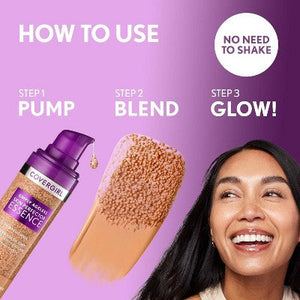 COVERGIRL Simply Ageless Skin Perfector Essence Foundation 75 Rich Deep 1 fl oz - New