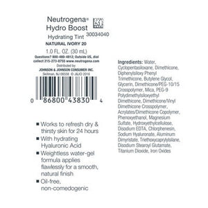 Neutrogena Hydro Boost Hydrating Tint Liquid Foundation 20 Ivory - Imperfect Container