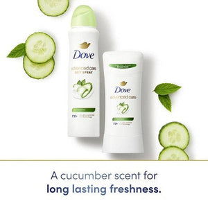Dove Beauty Advanced Care Cool Essentials 72-Hour Women Antiperspirant & Deodorant 2.6oz 2-Pack