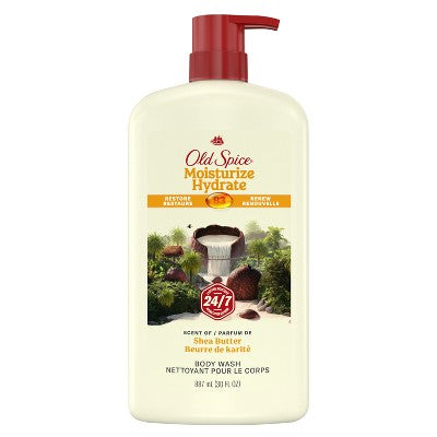 Old Spice Men's Body Wash Moisturize with Shea Butter 30 fl oz
