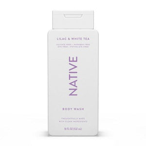 Native Body Wash for Women & Men Lilac & White Tea Sulfate Free 18 fl oz - New
