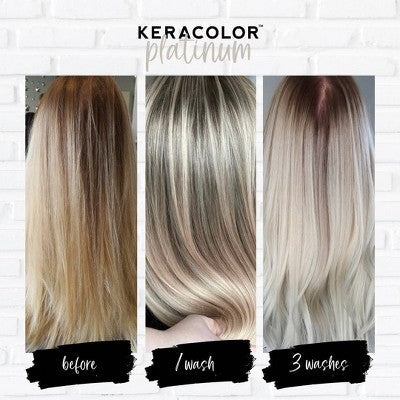 Keracolor Color + Clenditioner Temporary Hair Color Platinum 12 fl oz