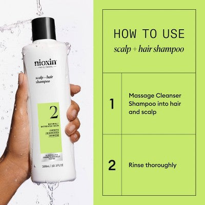 Nioxin System 2 Shampoo Cleanser 10.1 fl oz