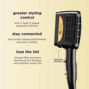 Conair 3 in 1 Styling Hair Dryer Gold 1875 Watts Imperfect Box