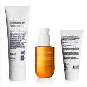 Remedy Skin Brightening 3-Piece Skincare Kit Gentle Cleanser Vitamin C Serum 2.7oz - Missing Box