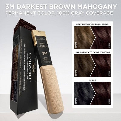 L'Oreal Paris Colorsonic Permanent Hair Color Cartridge Darkest Brown Mahogany