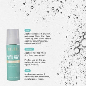 Milani Clean Start Prep Step Hypochlorous Acid Facial Mist 2.03 fl oz - Imperfect Container
