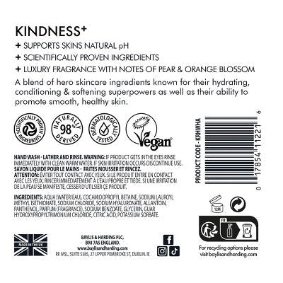 Baylis & Harding Kindness Hyaluronic Acid Handwash Pear & Orange Blossom 16.9 fl oz