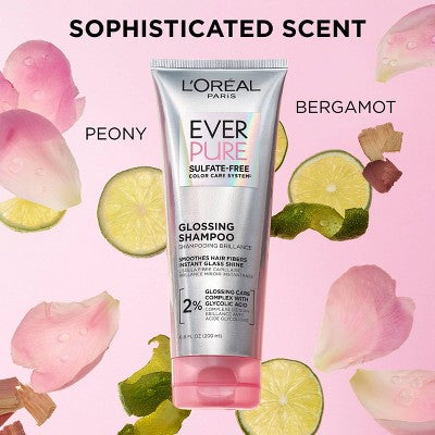 L'Oreal Paris EverPure Sulfate Free Glossing Conditioner with Glycolic Acid 6.8 fl oz