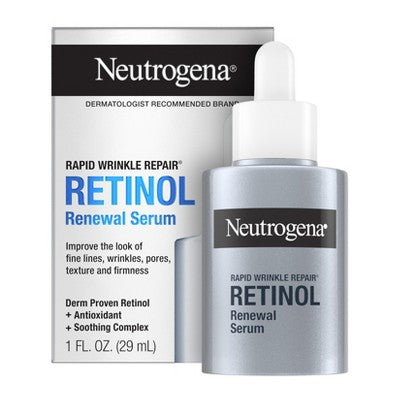 Neutrogena Rapid Wrinkle Repair Retinol Renewal Serum 1 fl oz - Imperfect Box