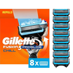 Gillette ProGlide Chill Razor Refills for Men 8 Blade Refills - Imperfect Box