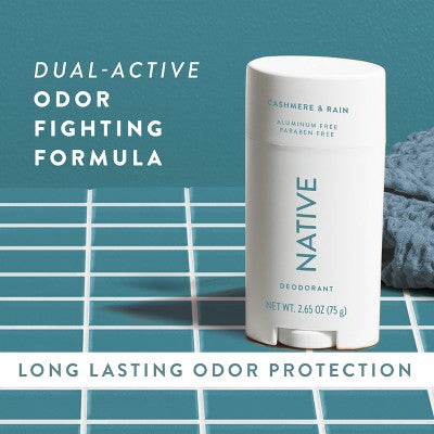 Native Deodorant for Women & Men Cashmere & Rain 2.65oz