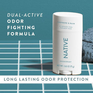 Native Deodorant for Women & Men Cashmere & Rain 2.65oz