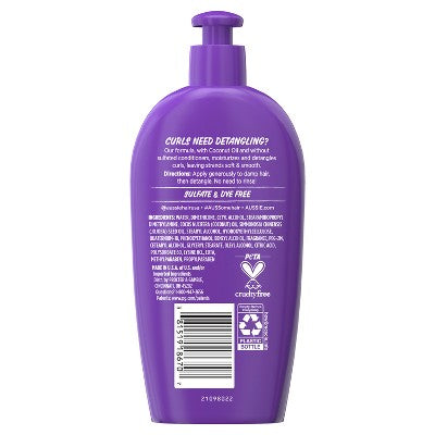 Aussie Miracle Curls Coconut Oil Detangling Milk Treatment 6.7 fl oz