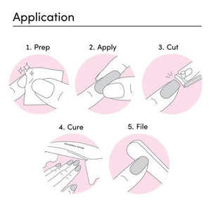 Dashing Diva Glaze Semi-Cured Gel Nail Polish Strips Emerald Marble 32ct