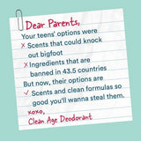 Clean Age Fresh AHA Deodorant and Body Spray for Teens 4 fl oz