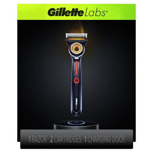 Gillette-Labs-Heated-Razor-with-2-Razor-Blade-Refills-&-Charging-Dock-Starter-Kit-4ct-Imperfect-Box-Razors-&-Razor-Blades