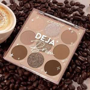 ColourPop 9-Pan Eyeshadow Makeup Palette Deja Brew 0.3oz - Imperfect Box