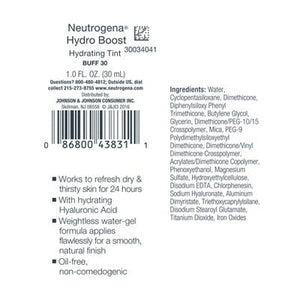 Neutrogena Hydro Boost Hydrating Tint Liquid Foundation 30 Buff - Imperfect Container