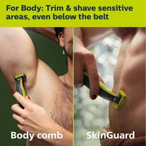 Philips Norelco OneBlade 360 Face & Body Rechargeable Men's Electric Shaver and Trimmer QP2834/70 - Imperfect Box
