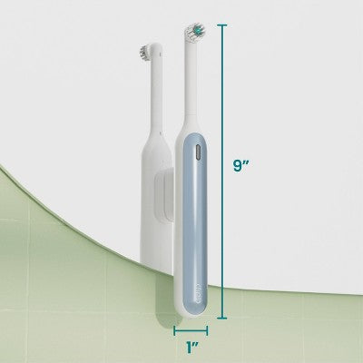 quip Rev Oscillating Rechargeable Electric Toothbrush White/Blue
