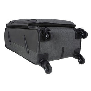 Skyline 24" Medium Checked Softside Luggage Spinner Suitcase Zip Closure