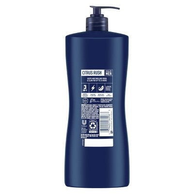 Suave Men Professionals 3 in 1 Shampoo + Conditioner + Body Wash, Citrus Rush 28 fl oz