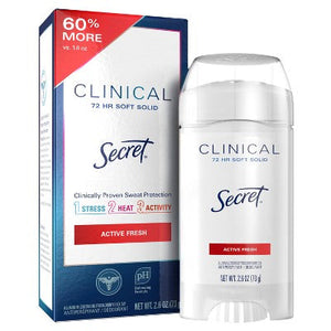Secret Clinical Active Fresh 2.6oz Antiperspirant