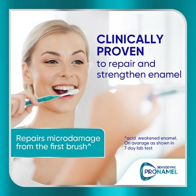 Sensodyne Pronamel Clinical Enamel Strengthening and Whitening Toothpaste 3.4oz 3-Pack