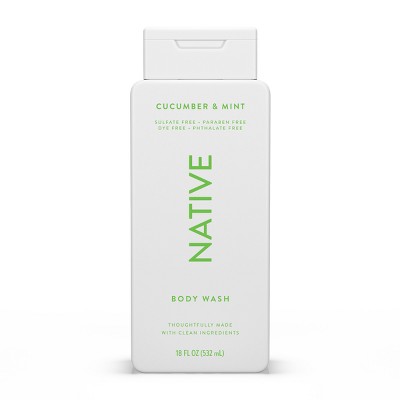 Native-Body-Wash-for-Women-&-Men-Cucumber-&-Mint-Sulfate-Free-8-fl-oz-Body-Wash