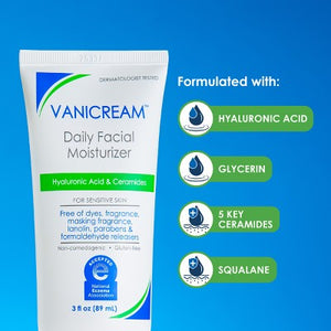 Vanicream Daily Facial Moisturizer 3 fl oz - Imperfect Box