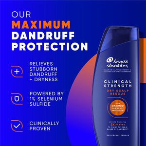 Head & Shoulders Clinical Strength Dry Scalp Rescue Shampoo 13.5 fl oz