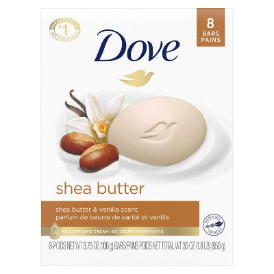 Dove Beauty Purely Pampering Shea Butter with Warm Vanilla Soap 8-Pack